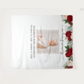 Tenture Photo de souvenir à l'amour éternel Roses rouges e (Devant (Horizontal))