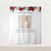 Tenture Photo de souvenir à l'amour éternel Roses rouges e (Devant)