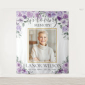 Tenture Photo de souvenir de funérailles florales de lilas (Devant)