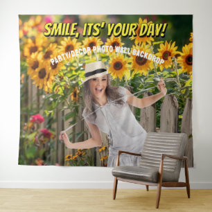 Tenture Photo - Décor de fête de jardin de tournesol