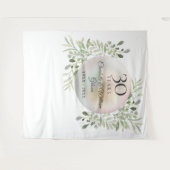 Tenture Photo du 30e anniversaire Pearl Greenery (Devant (Horizontal))