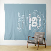 Tenture Photo du 60e anniversaire du mariage (En situation (horizontale))