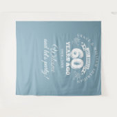 Tenture Photo du 60e anniversaire du mariage (Devant (Horizontal))