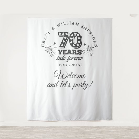 Tenture Photo du 70e anniversaire de Forever (Devant)