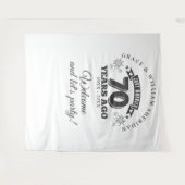 Tenture Photo du 70e anniversaire du mariage (Devant (Horizontal))