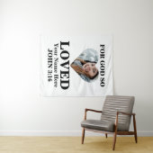 Tenture Photo du coeur personnalisée Christian Bible Verse (En situation (horizontale))