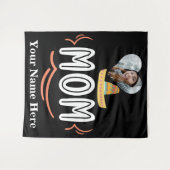 Tenture Photo du coeur personnalisée maman festa mexicaine (Devant (Horizontal))