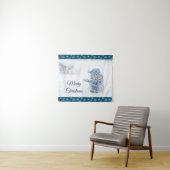 Tenture Photo d'un mignon bonhomme de neige en hiver - Noë (En situation (horizontale))