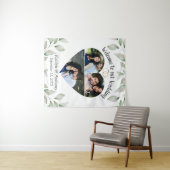 Tenture Photo en forme de coeur Accueil Mariage de Collage (En situation (horizontale))