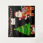 Tenture Photo Selfie fond Noël Personnaliser le texte (Devant)