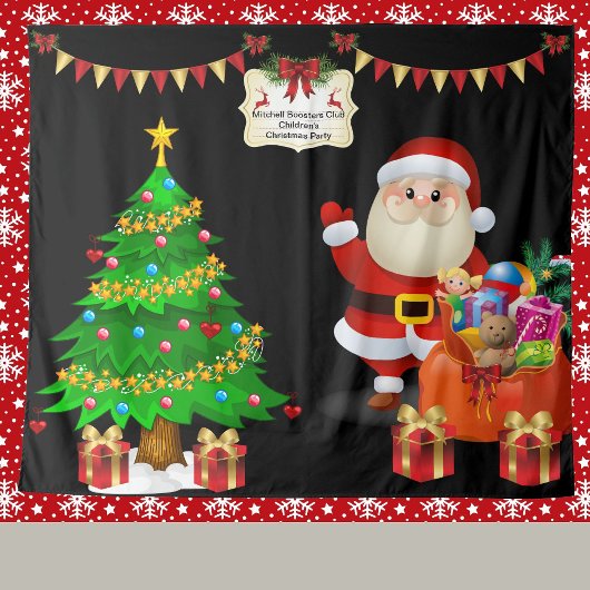 Tenture Photo Selfie fond Noël Personnaliser le texte