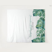 Tenture Photo Tropicale personnalisée - Arrière-plan (Devant (Horizontal))