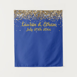 Tenture Photobooth de mariage personnalisé avec pailletton