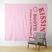 Tenture Photobooth de stand de baisers pour fête (En situation (horizontale))