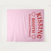 Tenture Photobooth de stand de baisers pour fête (Devant (Horizontal))