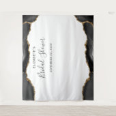 Tenture Photobooth Mariage Agate Or Noir (Devant)