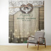 Tenture Photobooth Mariage Bois Fleur Hydrangea (En situation)