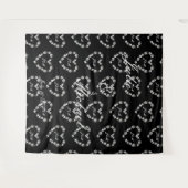 Tenture photobooth mariage noir et blanc (Devant (Horizontal))