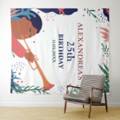 Tenture Photobooth personnalisé pour fête d'anniversaire a (En situation (horizontale))