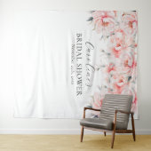 Tenture PHOTOBOOTH pivoines Rose Pâle BABOWER DE MARIAGE (En situation (horizontale))