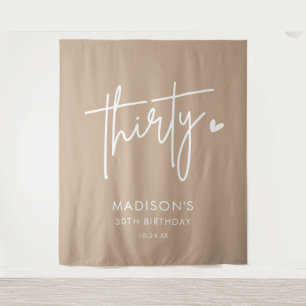 Tenture Photobooth pour la fête d'anniversaire des 30 ans 