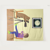 Tenture Photographe de chat (Devant (Horizontal))