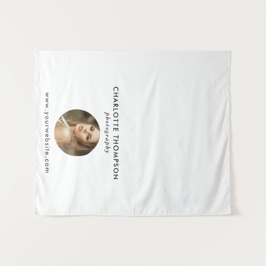 Tenture Photographe Pop Up Shop Table Runner Bannière (Devant (Horizontal))