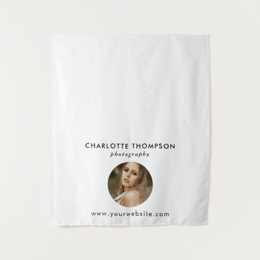 Tenture Photographe Pop Up Shop Table Runner Bannière (Devant)