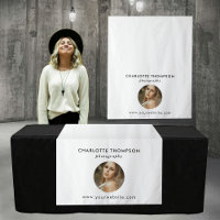 Photographe Pop Up Shop Table Runner Bannière