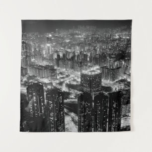 Tenture Photographie d'art de la ville de Hong Kong en con