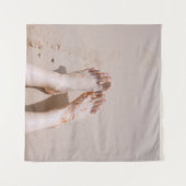 Tenture Photographie de focalisation sélective des pieds a (Devant (Horizontal))