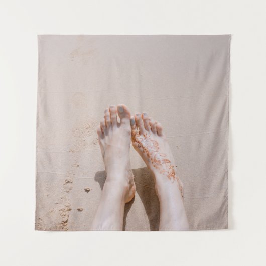 Tenture Photographie de focalisation sélective des pieds a (Devant)