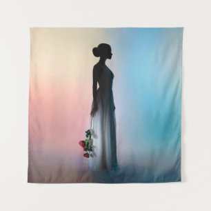 Tenture Photographie du studio de mode art d'une belle fem