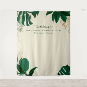 Tenture Photographie Mariage du feuillage tropical Context
