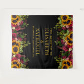 Tenture Photomaton de mariage rustique floral avec fond no (Devant (Horizontal))