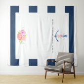 Tenture Photomaton de mariage sur le thème nautique (En situation (horizontale))