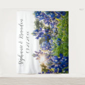 Tenture Photomaton de mariage texan floral Bleus des Blueb (Devant)