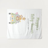 Tenture Photomaton pour Baby Shower Safari Animalier (Devant (Horizontal))