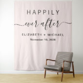 Tenture Photomaton Rose "Heureux Pour Toujours" (En situation)