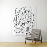 Phrase typographique| Amour rire Souvenirs magique