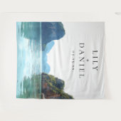 Tenture Phuket Tropical Wedding Photo Backdrop (Devant (Horizontal))