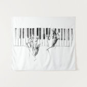 Tenture Piano music (Devant (Horizontal))