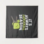 Tenture Pickleball Amusant (Devant (Horizontal))