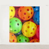 Tenture Pickleball Coloré (Devant)