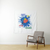 Tenture Pickleball joueur paddle sport (En situation)