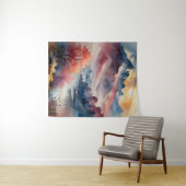 Tenture Pics Pastel et eaux calmes (En situation (horizontale))