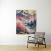 Tenture Pics Pastel et eaux calmes (En situation)