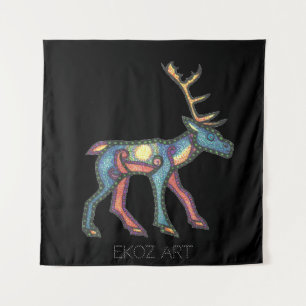 Tenture Pictish Stag Sun