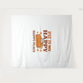 Tenture Pie Is My Happy Place - Joli Citrouille Pie Thanks (Devant (Horizontal))