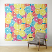 Tenture Pièces de fruits d'agrumes (En situation (horizontale))